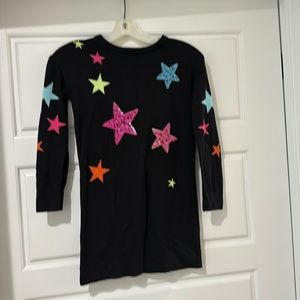 Children’s Place sweater star sequin dress